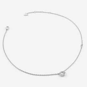 Ατσάλινο Κολιέ Guess Moon Drops Silver