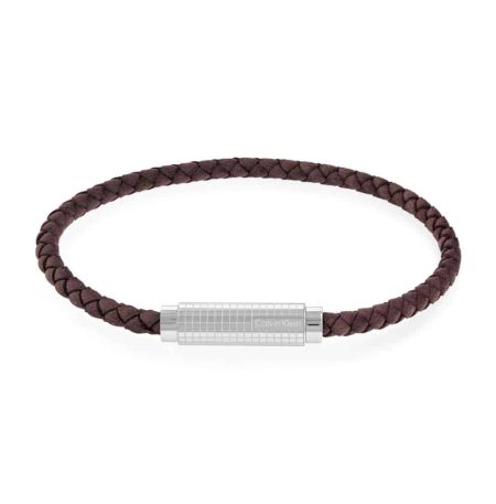 Δερμάτινο Βραχιόλι Calvin Klein Modern Grid Brown