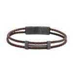 Ανδρικό βραχιόλι Cerruti Strings Black Red