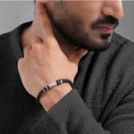 Ανδρικό βραχιόλι Cerruti Narciso Black