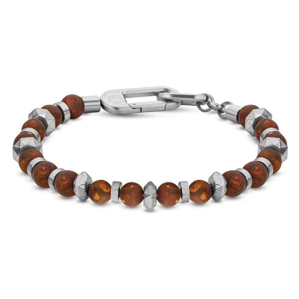 Ανδρικό βραχιόλι Cerruti Nepal Brown