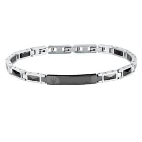 Ανδρικό Βραχιόλι Maserati JM226ATZ79 Ceramic Silver-Black