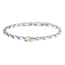 Ανδρικό Βραχιόλι Maserati Iconic JM425AVD102 Silver Gold