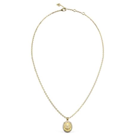 Ατσάλινο Κολιέ Guess Lioness Queen Gold