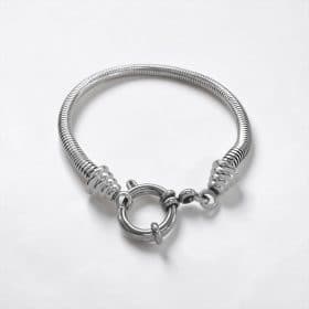 Ατσάλινο Βραχιόλι Peebls Silver Serpent Flow