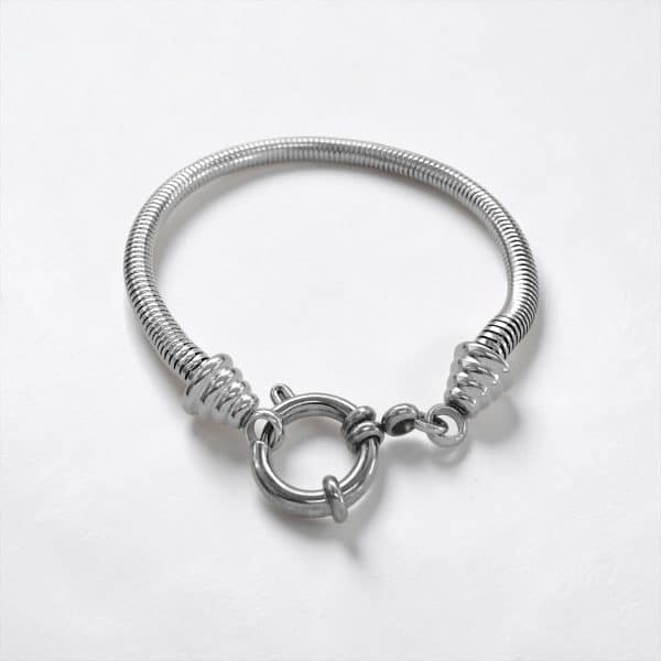 Ατσάλινο Βραχιόλι Peebls Silver Serpent Flow