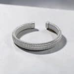 Ατσάλινο Βραχιόλι Peebls Silver Coil Elegance