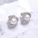 Σκουλαρίκια Pearl Glow Harmony από ασήμι 925