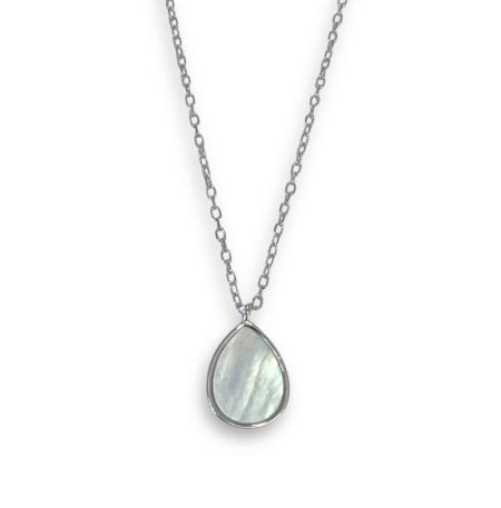 Κολιέ Moonveil Pearl Drop από ασήμι 925