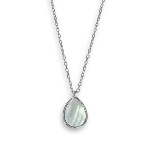 Κολιέ Moonveil Pearl Drop από ασήμι 925