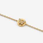 Ατσάλινο βραχιόλι Guess Borboleta Round Gold
