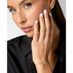 Ατσάλινο βραχιόλι Guess Borboleta Round Gold