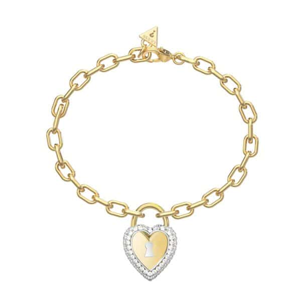 Ατσάλινο βραχιόλι Guess Love Bites Gold