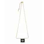 Κολιέ So Cute Black Square Beaded Eye Miyuki