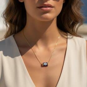 Κολιέ So Cute Mati Line Miyuki Blue