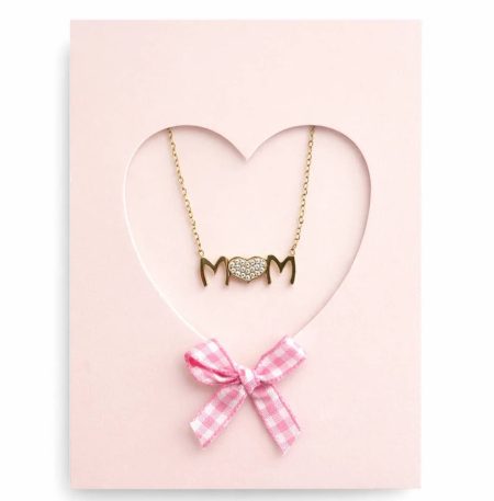 Κολιέ So Cute Mom Heart Sparkle Gold