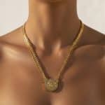 Κολιέ So Cute Medora Chain Medallion Gold