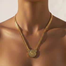 Κολιέ So Cute Medora Chain Medallion Gold