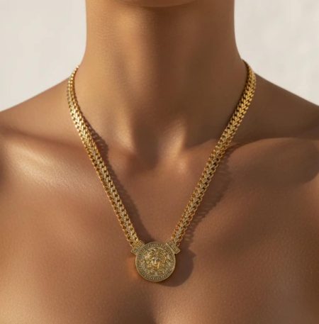 Κολιέ So Cute Medora Chain Medallion Gold