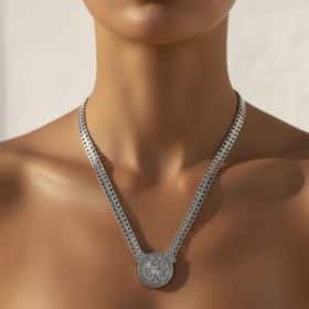Κολιέ So Cute Medora Chain Medallion Silver