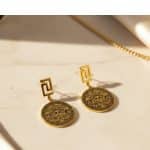 Σκουλαρίκια So Cute Thalira Medusa Drop Gold