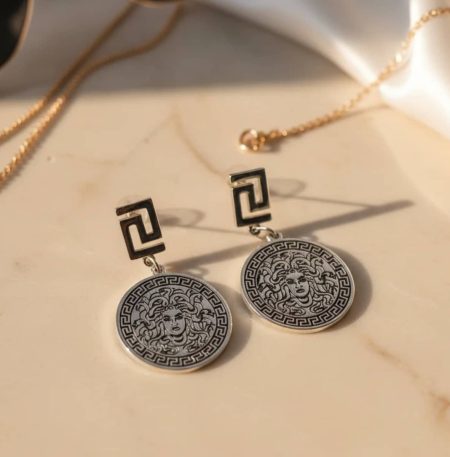 Σκουλαρίκια So Cute Thalira Medusa Drop Silver