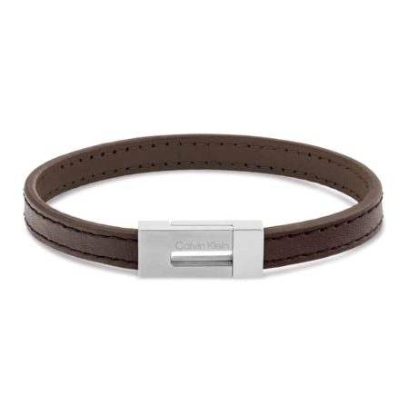 Δερμάτινο Βραχιόλι Calvin Klein 35100021 Brown