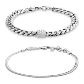 Ατσάλινο Διπλό Βραχιόλι Calvin Klein 35100091 Silver