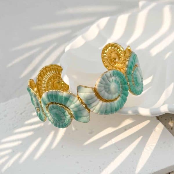 Ατσάλινο Βραχιόλι Peebls Ocean Spiral Cuff