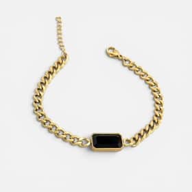 Ατσάλινο Βραχιόλι Peebls Black Crystal Chain