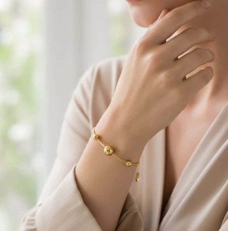 Βραχιόλι So Cute Sphere Line Gold