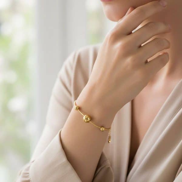 Βραχιόλι So Cute Sphere Line Gold