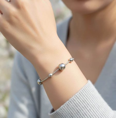 Βραχιόλι So Cute Sphere Line Silver