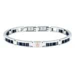Ανδρικό Βραχιόλι Maserati JM225ATZ58 Ceramic Silver Blue