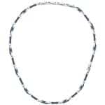 Ανδρικό Κολιέ Maserati Ceramic JM226ATZ73 Silver Blue