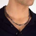 Ανδρικό Κολιέ Maserati Ceramic JM226ATZ73 Silver Blue
