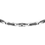 Ανδρικό Βραχιόλι Maserati JM226ATZ75 Ceramic Silver Black