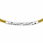 Ανδρικό Βραχιόλι Maserati Iconic JM226AVE45 Yellow Recycled Leather