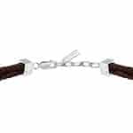 Ανδρικό Βραχιόλι Maserati Iconic JM525AVE33 Βrown Recycled Leather