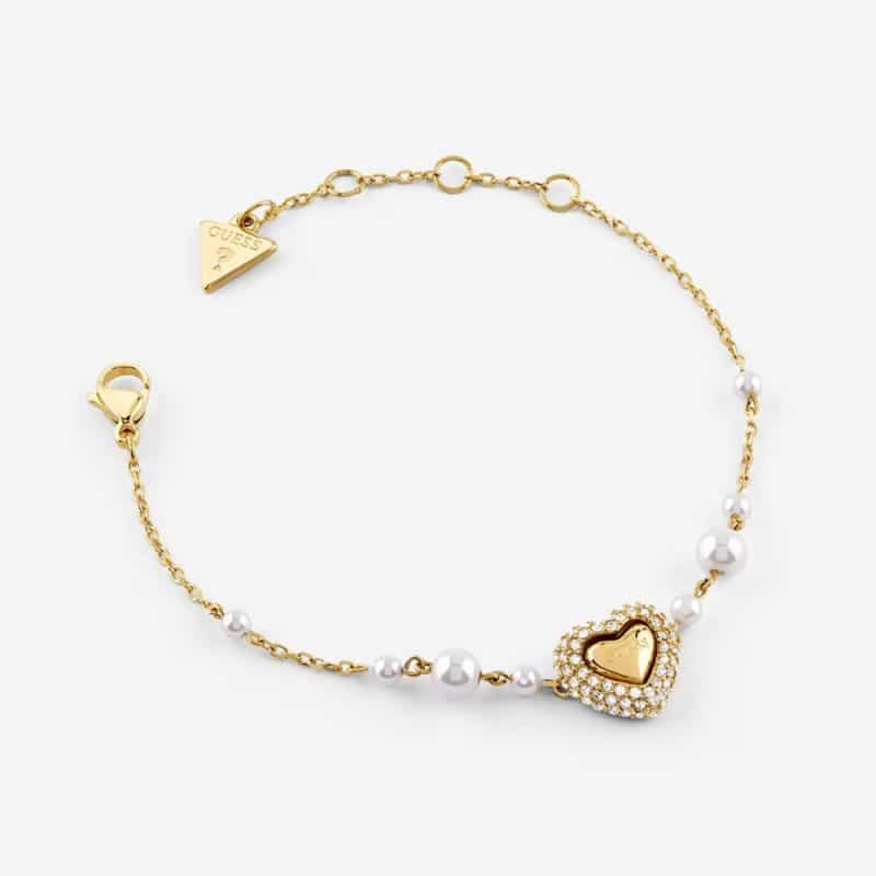 Ατσάλινο βραχιόλι Guess Beloved Gold