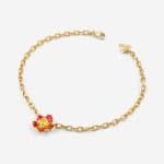 Ατσάλινο βραχιόλι Guess Floris Gold