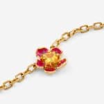Ατσάλινο βραχιόλι Guess Floris Gold