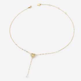 Ατσάλινο Κολιέ Guess Beloved Pearls Gold