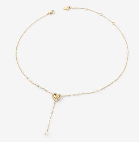 Ατσάλινο Κολιέ Guess Beloved Pearls Gold