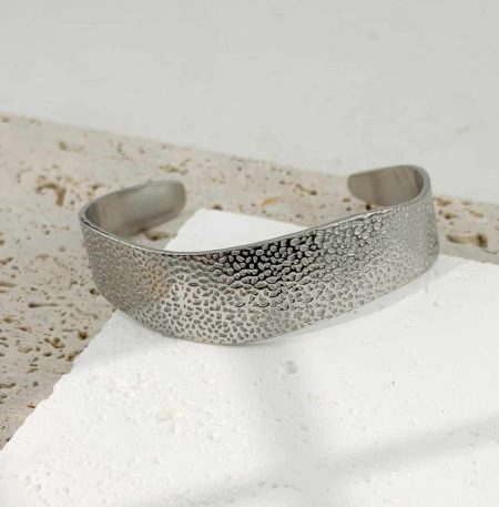 Ατσάλινο Βραχιόλι Peebls Silver Dune Cuff