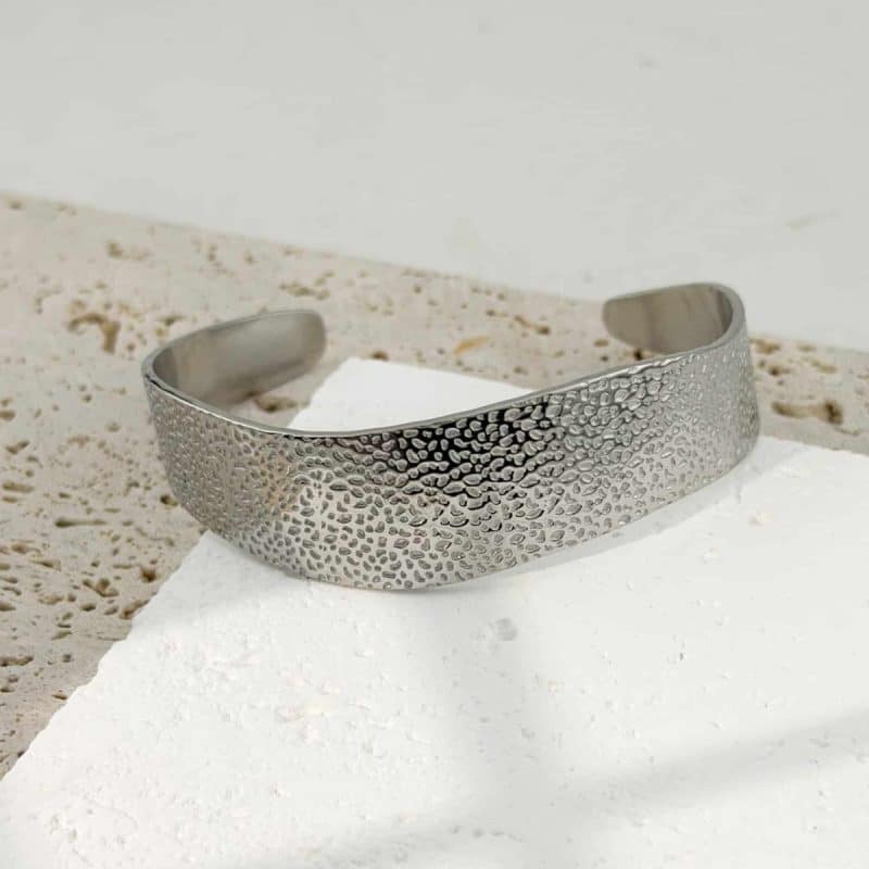 Ατσάλινο Βραχιόλι Peebls Silver Dune Cuff