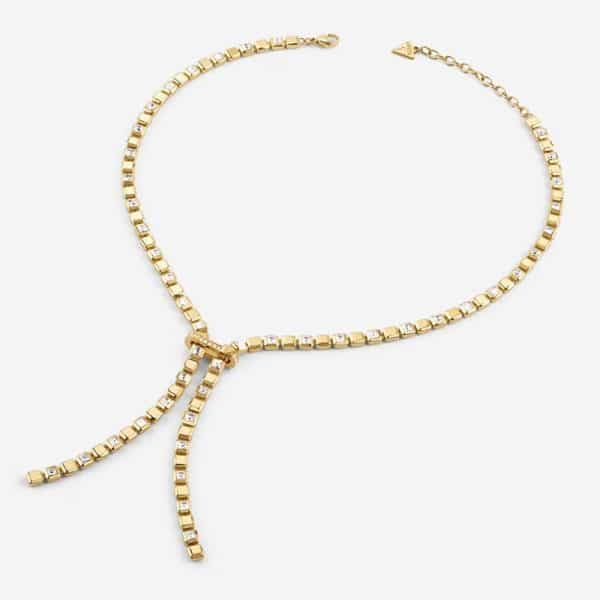 Ατσάλινο Κολιέ Guess Ace of Diamonds Gold