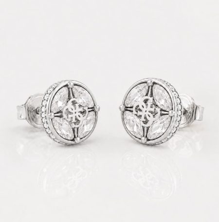 Ατσάλινα Σκουλαρίκια Guess 4G Supreme Silver
