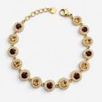 Βραχιόλι Peebls Chromatic Halo Burgundy Champagne Gold
