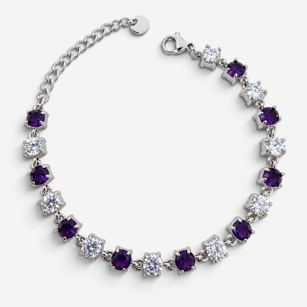Βραχιόλι Peebls Violet Ice Silver Bracelet